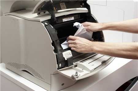 xử lý khi máy in bị kẹt giấy