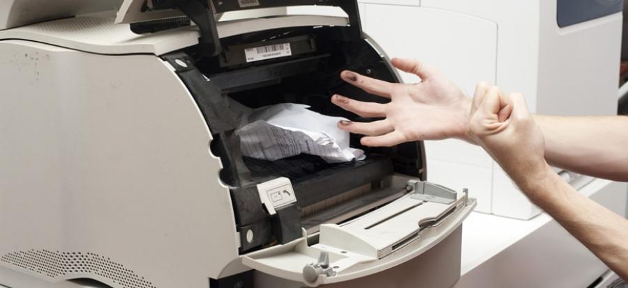 nguyên nhân máy in bị kẹt giấy