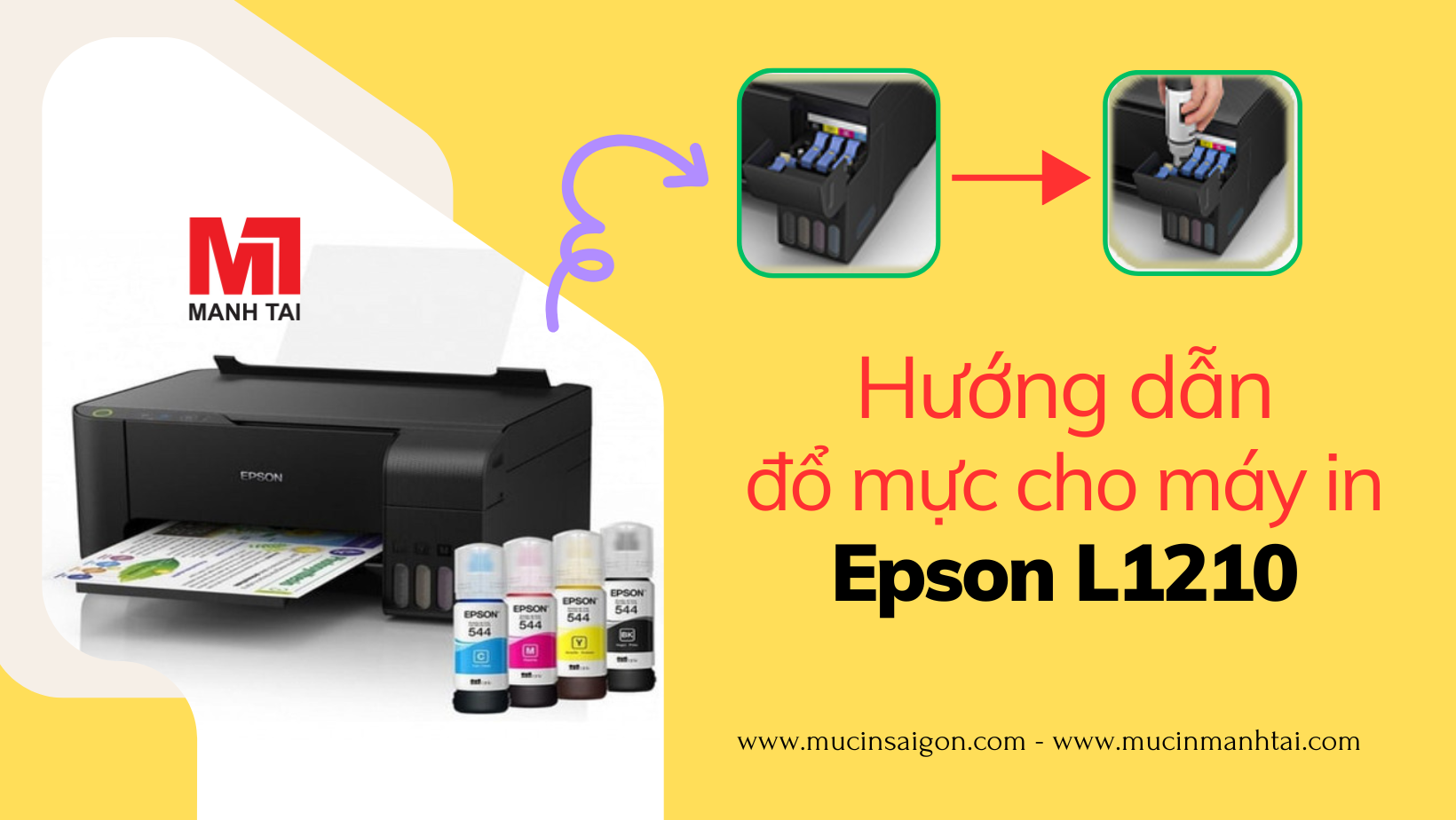 Máy In Epson EcoTank L1210 - Mực In Sài Gòn