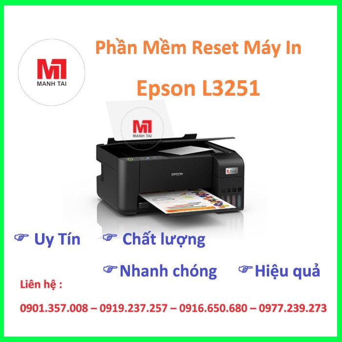 Phần Mềm Reset Máy In Epson L3251