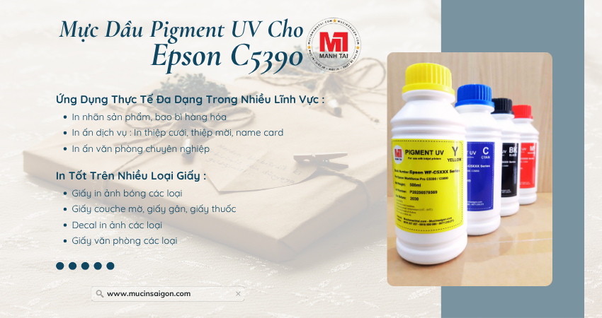 Mực Dầu Pigment UV Cho Epson C5390 2 Muc Dau Pigment UV Cho Epson C5390 14 e1751706766766