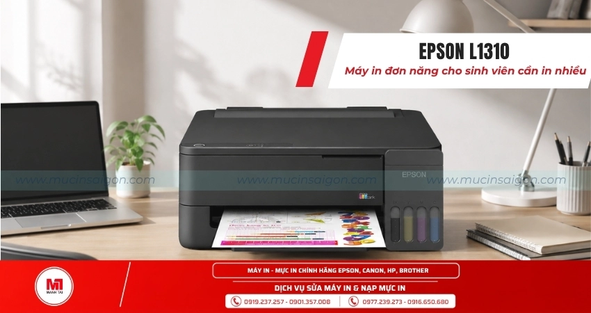 Epson L1310 – Máy in đơn năng cho sinh viên in tài liệu thường xuyên