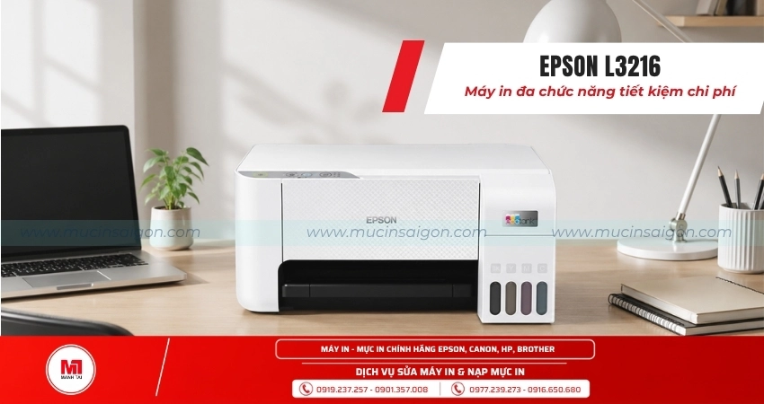 Epson L3216 – In, scan, copy tiện lợi, tối ưu chi phí