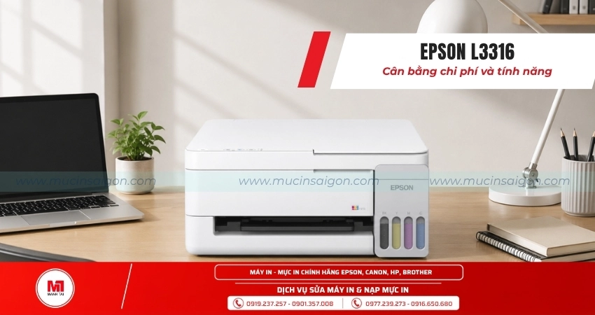 Epson L3316 – Cân đối giữa chi phí đầu tư và tính năng