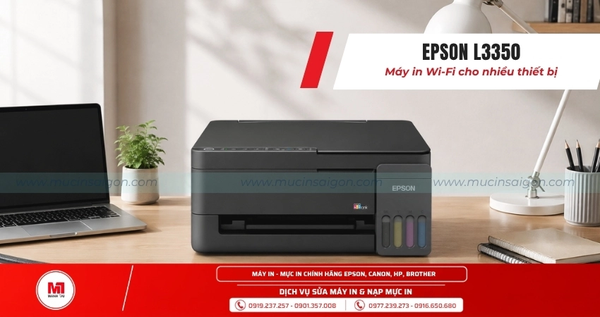 Epson L3350 – In ấn linh hoạt với kết nối Wi-Fi