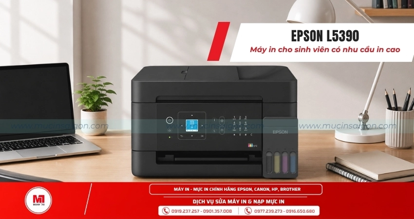 Epson L5390 – Dành cho sinh viên có nhu cầu in ấn lớn
