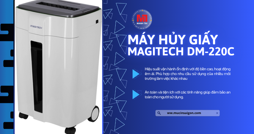 Máy Hủy Giấy Magitech DM-220C 2 Máy Hủy Giấy Magitech DM-220C