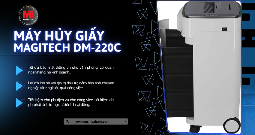 Máy Hủy Giấy Magitech DM-220C 3 May Huy Giay Magitech DM 220C 11