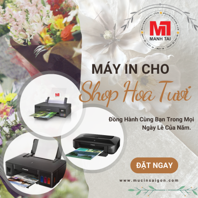 Máy In Cho Shop Hoa Tươi