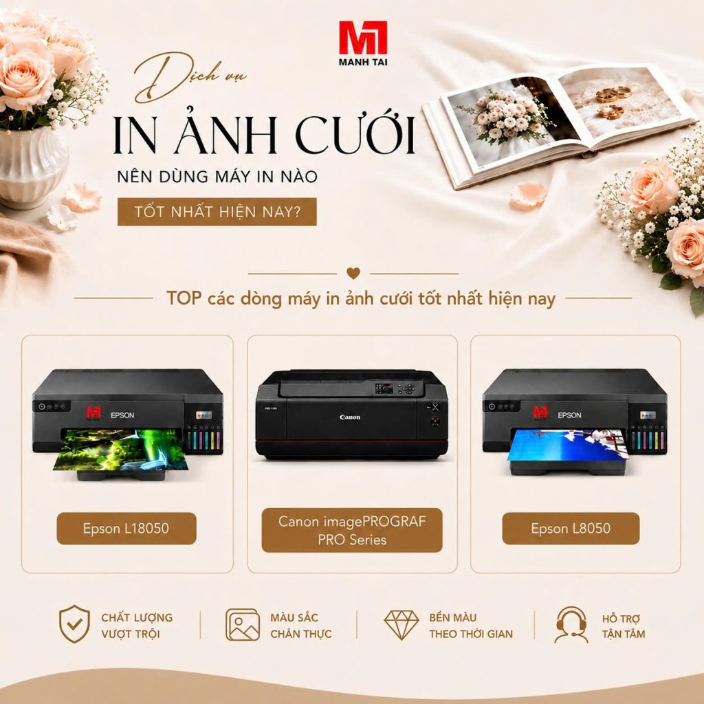 Dịch Vụ In Ảnh Cưới Nên Dùng Máy In Nào Tốt Nhất Hiện Nay?