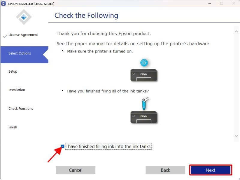Hướng dẫn cài driver Epson L18050