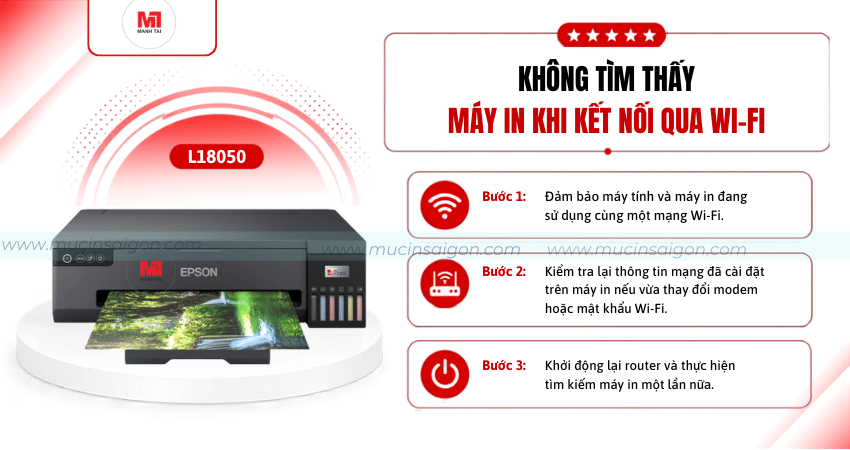 Cách xử lý khi Epson L18050 không kết nối được Wi-Fi