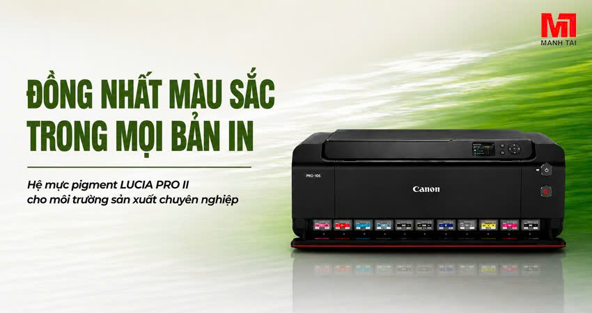 Hệ mực LUCIA PRO II trên Canon PRO-510 cho độ chính xác màu sắc cao