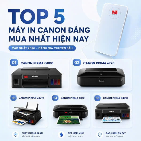 Top 5 Máy In Canon Đáng Mua Hiện Nay Cập Nhật 2026 Đánh Giá Chuyên Sâu