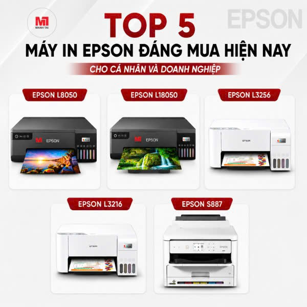 Top 5 Máy In Epson Đáng Mua Hiện Nay Cho Cá Nhân Và Doanh Nghiệp