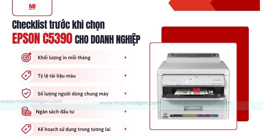 5 tiêu chí giúp doanh nghiệp chọn đúng Epson C5390