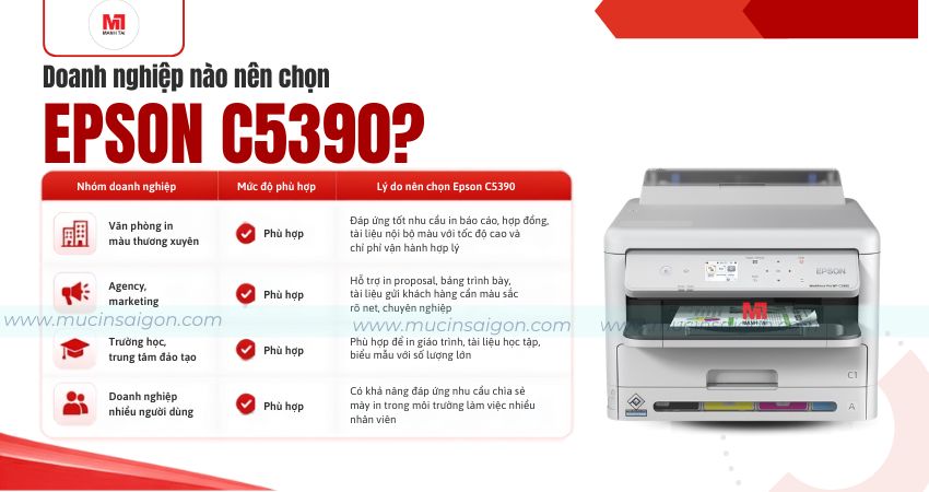 Epson C5390 phù hợp với những doanh nghiệp nào?