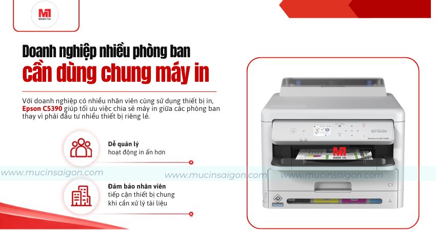 Ai nên mua Epson C5390? Doanh nghiệp cần máy in dùng chung cho nhiều nhân viên