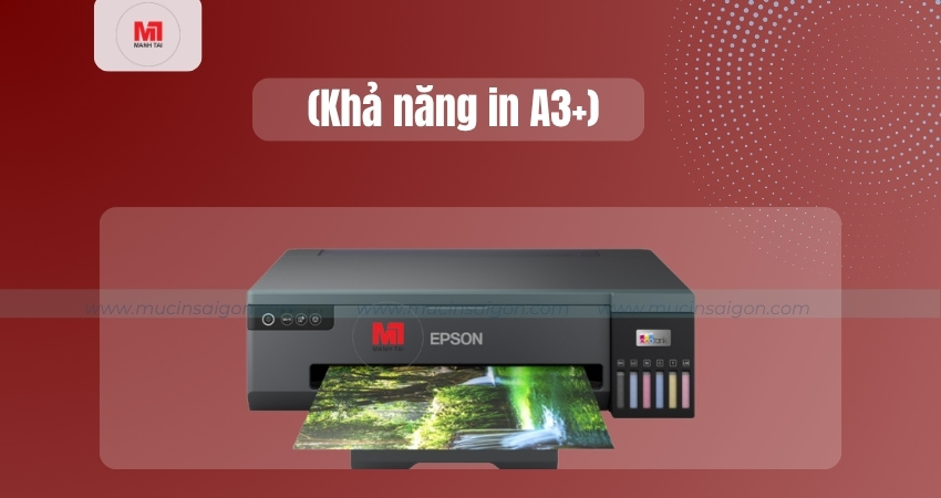 Epson L18050 hỗ trợ in tràn lề khổ A3+ cho ảnh và poster