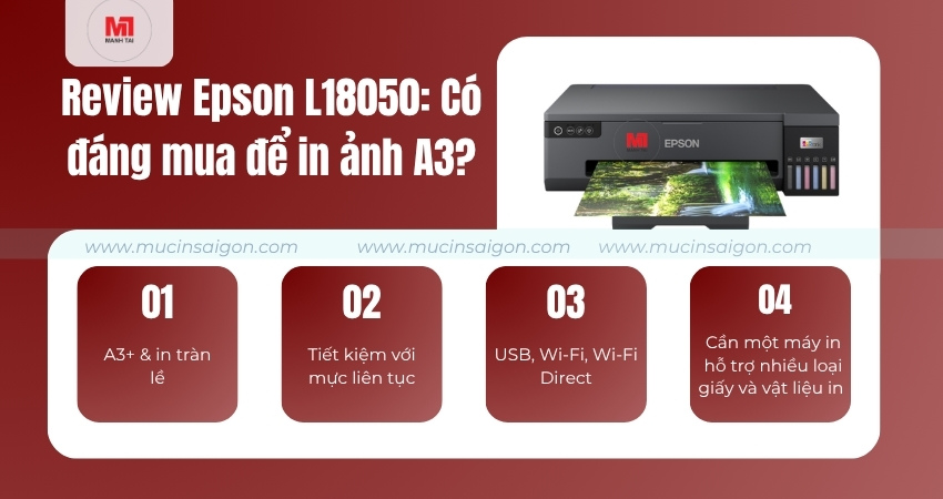 Máy in màu Epson L18050 có đáng để đầu tư không?