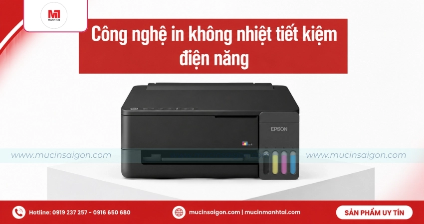 Công nghệ in không nhiệt giúp giảm điện năng tiêu thụ