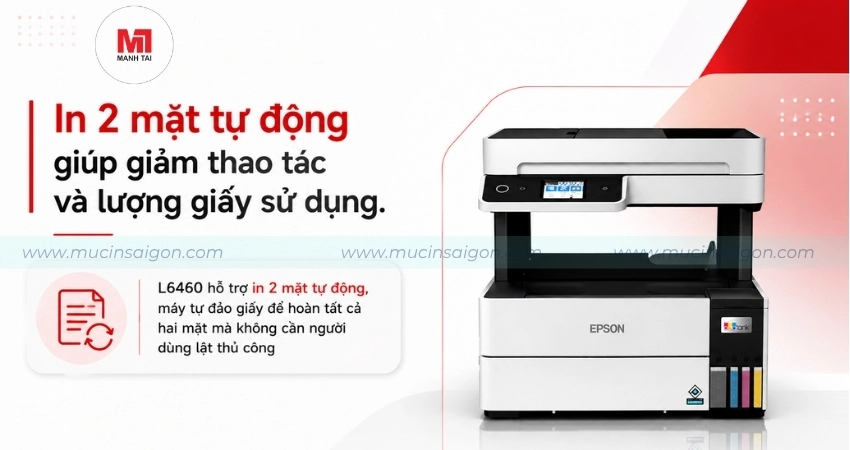 Epson L64670 in được 2 mặt tự động