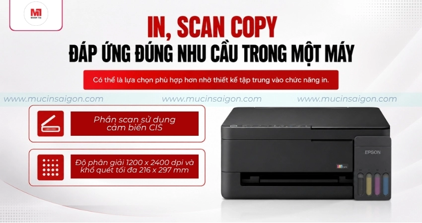 In Scan Copy đáp ứng đa dạng nhu cầu sử dụng