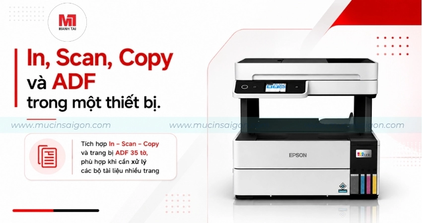Epson L6460 có In, Scan, Copy và ADF