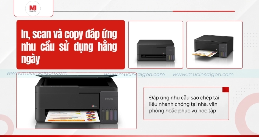 Tích hợp in scan và copy đáp ứng nhu cầu cơ bản