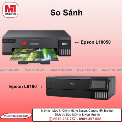 Epson L18050 Hay L8180: Nên Chọn Máy In Ảnh A3+ Nào?