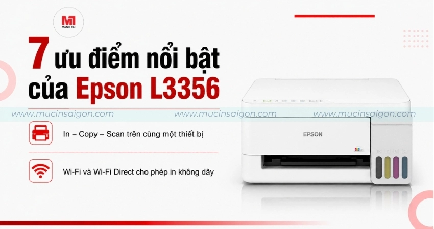 Ưu điểm nổi trội của Epson L3356