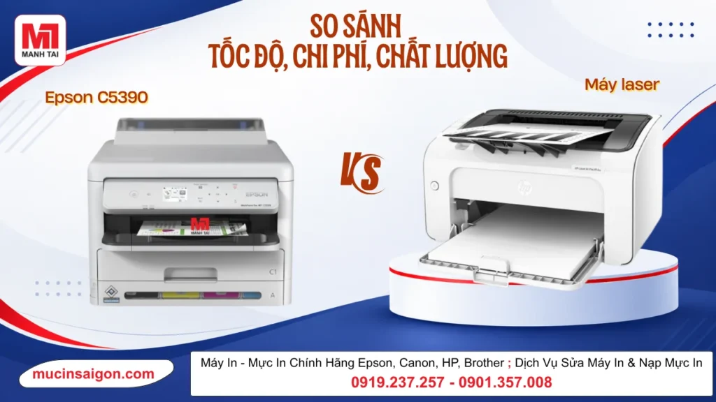 Epson C5390 Có Thay Thế Được Máy In Laser Màu? So Sánh Tốc Độ, Chi Phí & Chất Lượng