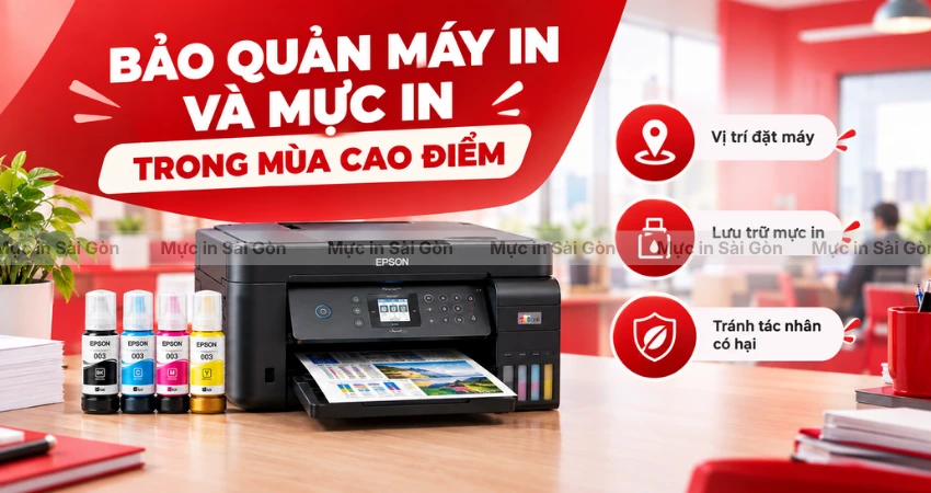 Cách Bảo Quản Máy In Và Mực In Khi In Với Tần Suất Cao