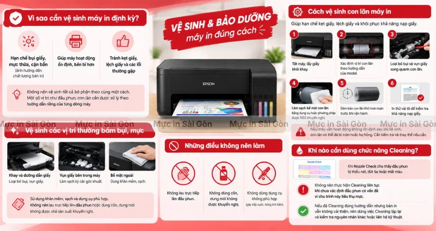Hướng Dẫn Vệ Sinh Máy In Và Con Lăn