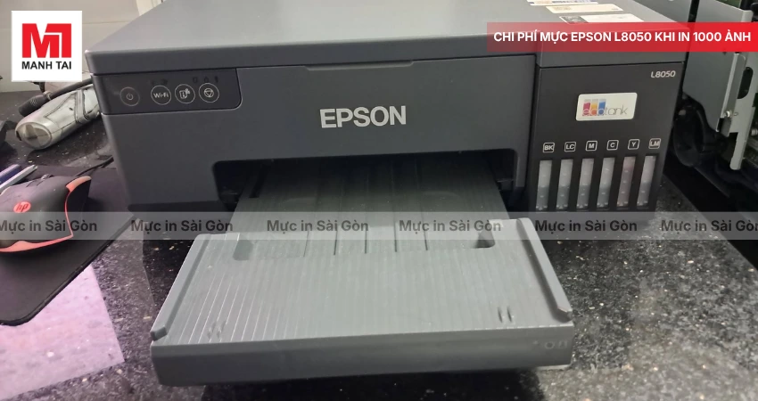 Tiền mực Epson L8050 cho 1.000 ảnh là bao nhiêu?