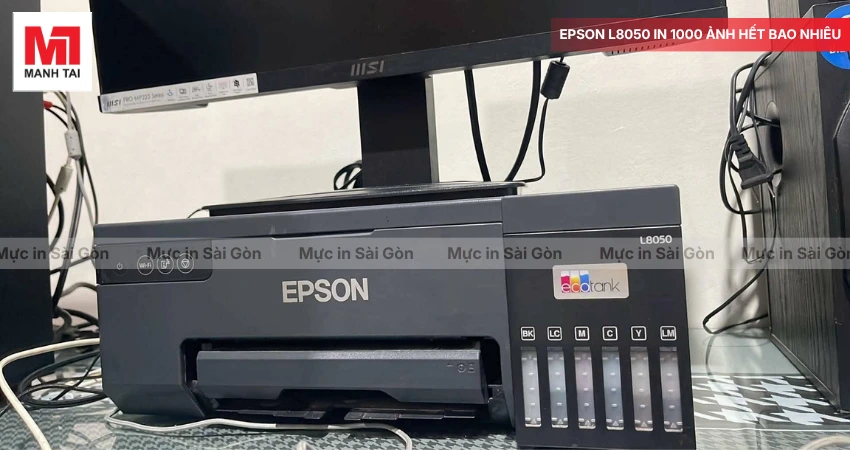 In 1.000 ảnh bằng Epson L8050 tốn bao nhiêu tiền?