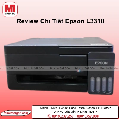 Review Epson L3310: Tốc Độ In, Chi Phí Mực Và Có Phù Hợp Cho Gia Đình, Văn Phòng?