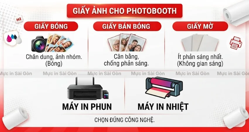 Các Loại Giấy Ảnh Có Thể Dùng Cho Photobooth