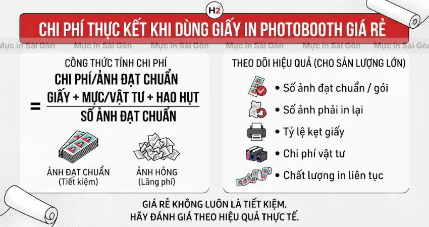 Tính Chi Phí Khi Dùng Giấy In Photobooth Giá Rẻ