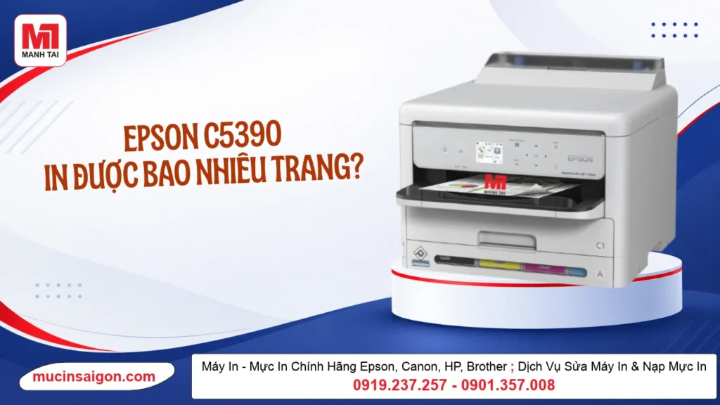 Epson C5390 In Bao Nhiêu Trang Mỗi Tháng? Công Suất Thực Tế