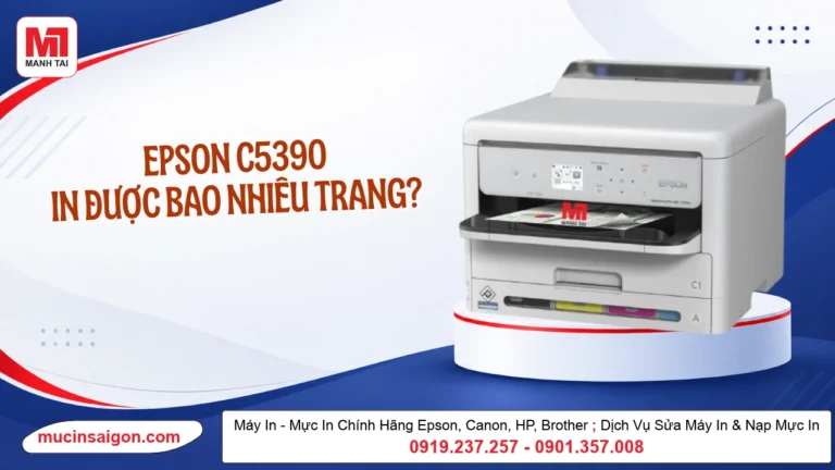 Epson C5390 In Bao Nhiêu Trang Mỗi Tháng? Công Suất Thực Tế