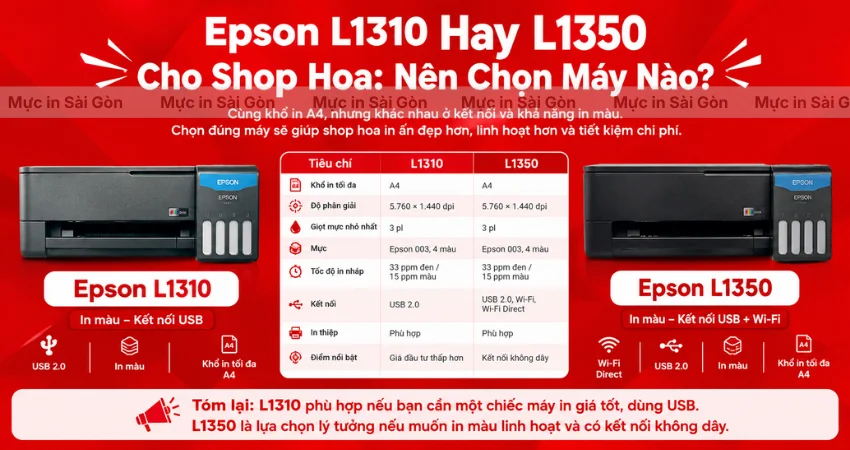 Shop Hoa Nên Chọn Epson L1310 Hay L1350?