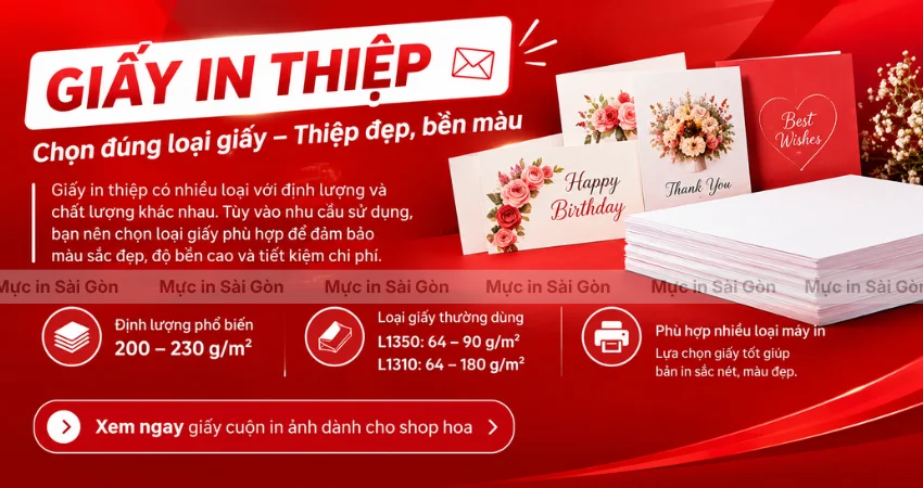 Epson L1310 Và L1350 Dùng Loại Giấy In Thiệp Nào?