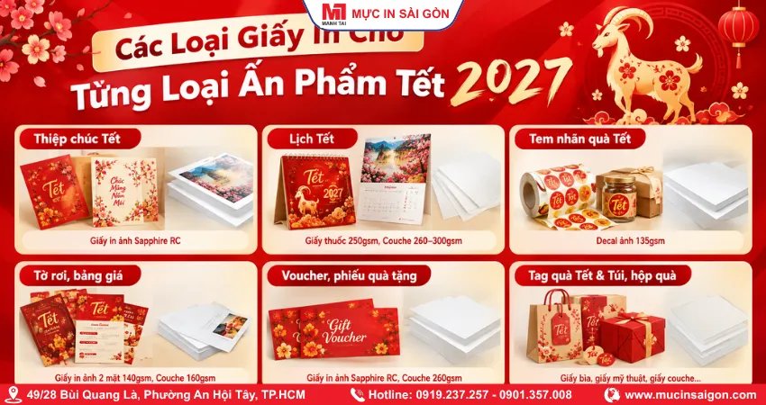 Chọn Giấy In Phù Hợp Với Các Ấn Phẩm Tết 2027