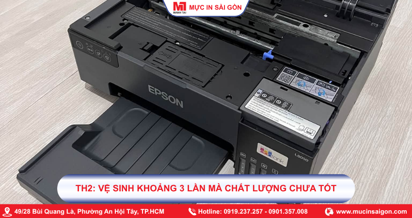 Trường hợp: Vệ sinh khoảng ba lần nhưng chất lượng chưa cải thiện